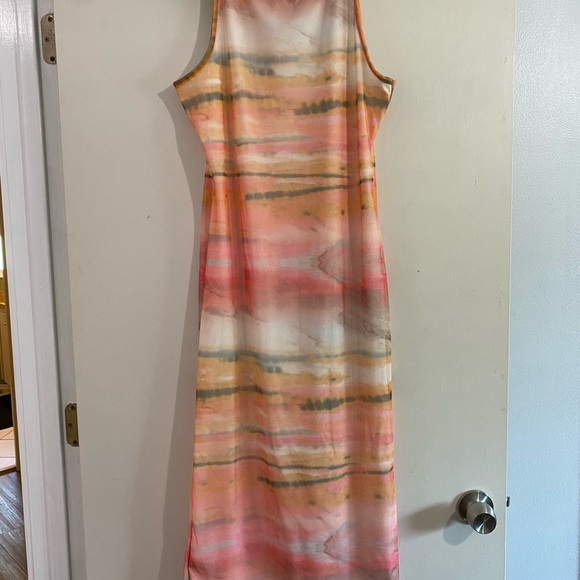 NWT Boohoo Striped Pattern Midi Dress - Picture 5 of 7